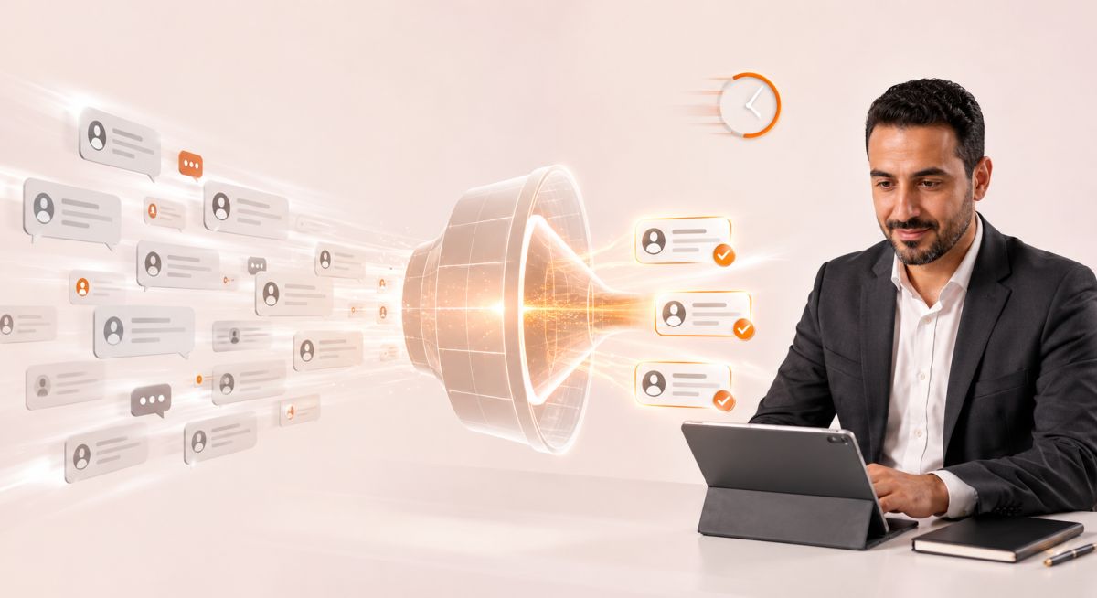 إزاي وكيل الذكاء الاصطناعي ((AI agent بيأهل العملاء المحتملين أسرع من فريق المبيعات التقليدي؟